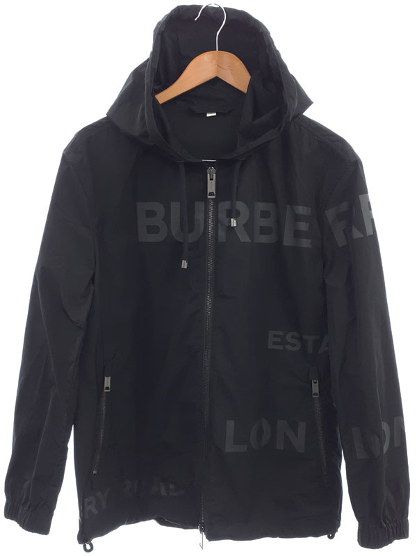 【BURBERRY】バーバリー『ホースフェリー シェイプメモリータフタ フーデッドジャケット sizeS P』8029328 21SS メンズ ジップアップパーカー 1週間保証【中古】｜高山質店