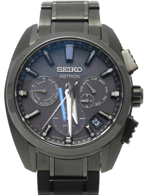 【SEIKO】セイコー『ASTRON アストロン グローバルライン ブラックモデル』SBXC069 5X53-0AV0 03****番 メンズ ソーラー電波GPS 1ヶ月保証【中古】