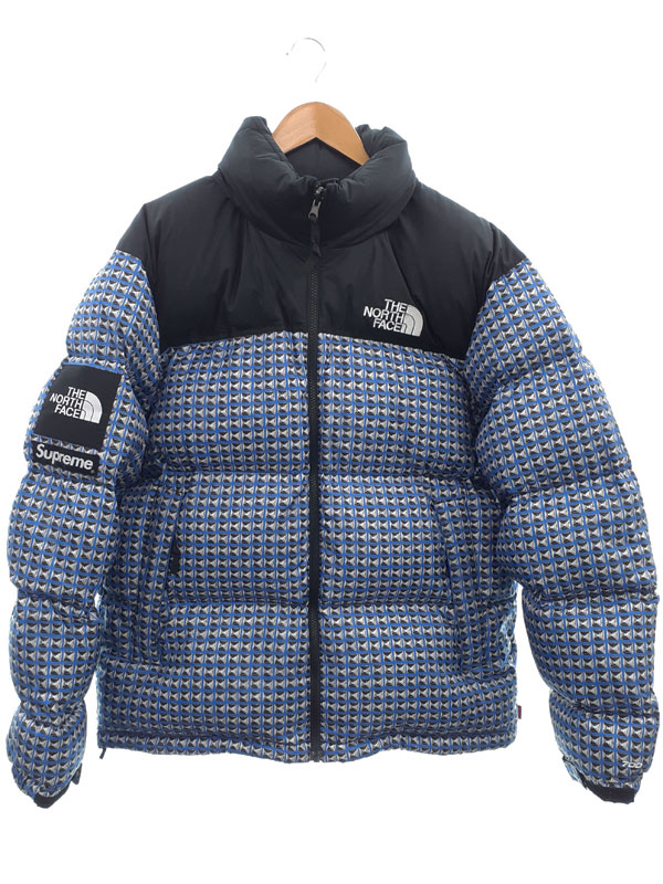 【Supreme】シュプリーム『ノースフェイス Studded Nuptse Jacket sizeL G』ND42100I 21SS メンズ ダウンジャケット 1週間保証【中古】
