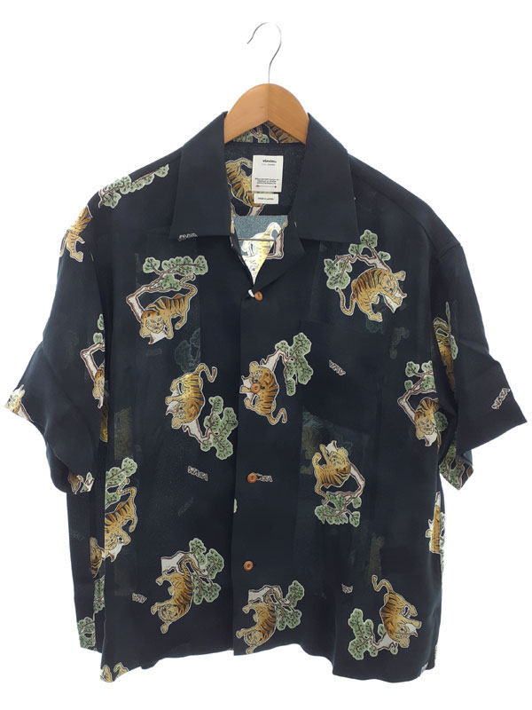 【VISVIM】ヴィズヴィム『COPA SHIRT S/S TORA (SILK) size2』0124105011003 メンズ 半袖シャツ 1週間保証【中古】