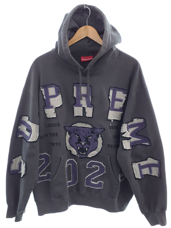 【Supreme】シュプリーム『Washed Panther Hooded Sweatshirt sizeLarge』23FW メンズ スウェットプルオーバーパーカー 1週間保証【中古】