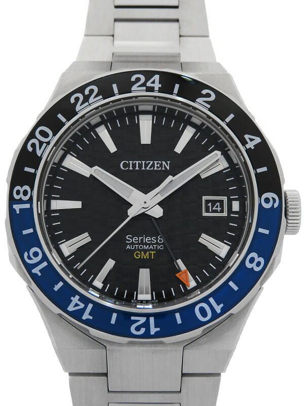 【CITIZEN】シチズン『シリーズエイト 8 GMT 880メカニカル』NB6031-56E メンズ 自動巻き 1ヶ月保証【中古】