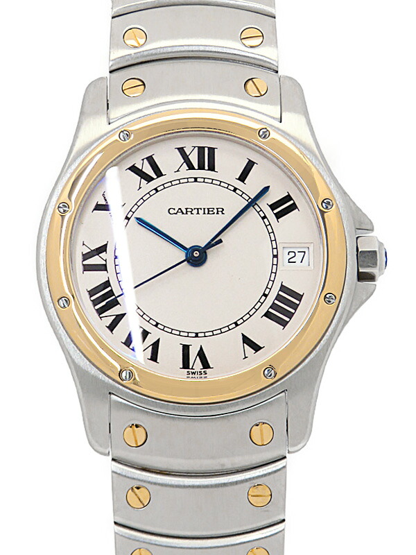 【Cartier】カルティエ『サントス クーガー LM』W20036R3 メンズ 自動巻き 6ヶ月保証【中古】