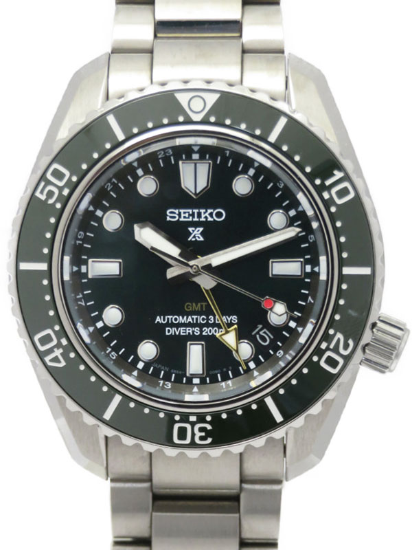 【SEIKO】セイコー『PROSPEX プロスペックス ダイバースキューバGMT』SBEJ009 6R54-00D0 33****番 メンズ 自動巻き 3ヶ月保証【中古】