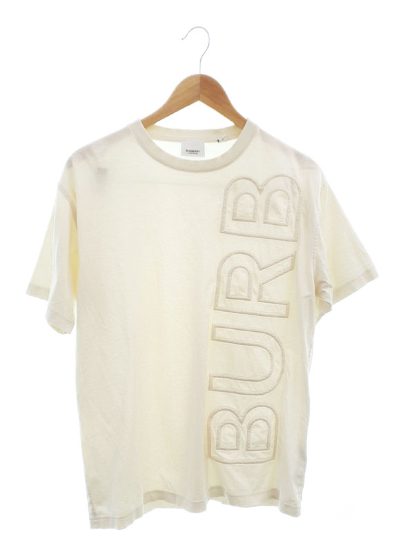 【BURBERRY】バーバリー『エンボスロゴ オーバーサイズ 半袖Tシャツ sizeXS TP』8050732 レディース メンズ 1週間保証【中古】