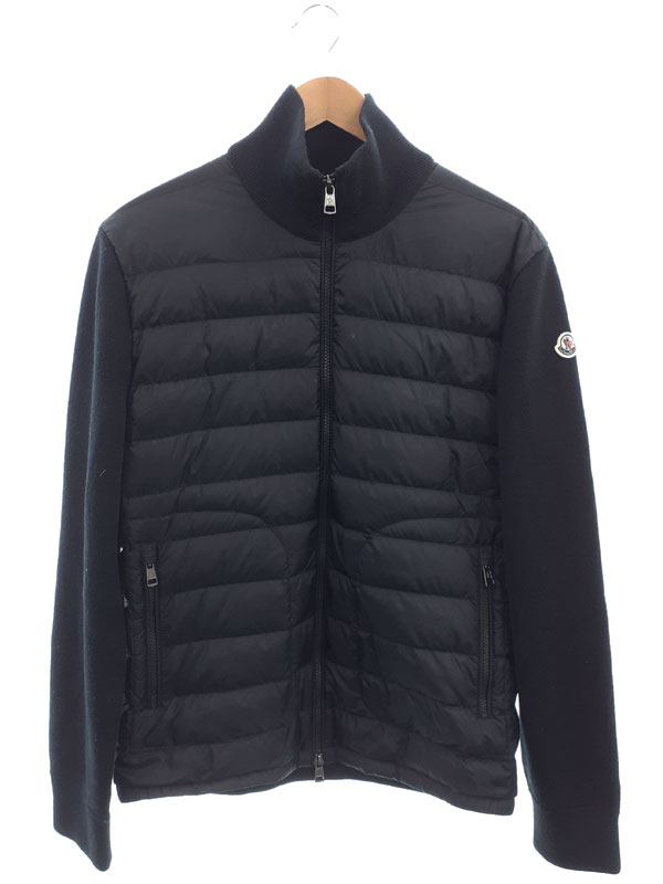 【MONCLER】モンクレール『ニット切替 ダウンジャケット sizeL』K20919B50700 A9341 2024 メンズ 1週間保証【中古】