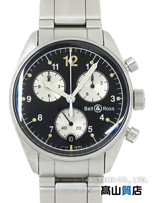 【Bell＆Ross】ベルアンドロス『ベル＆ロス ヴィンテージ 120 クロノグラフ』メンズ クォーツ 3ヶ月保証【中古】｜高山質店