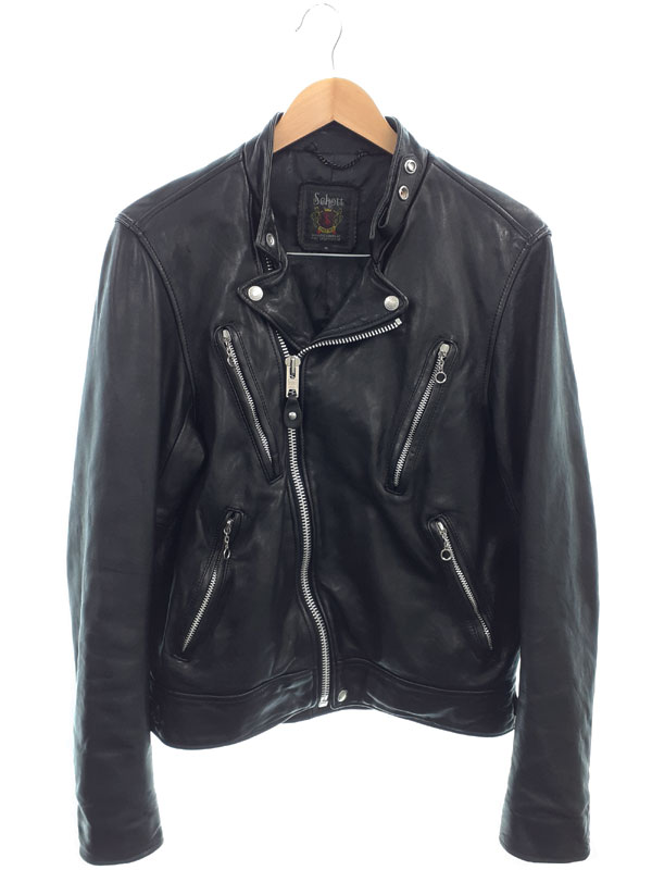 【Schott】ショット『レザー ライダースジャケット sizeM』3181067 メンズ レザージャケット 1週間保証【中古】｜高山質店 41,818円