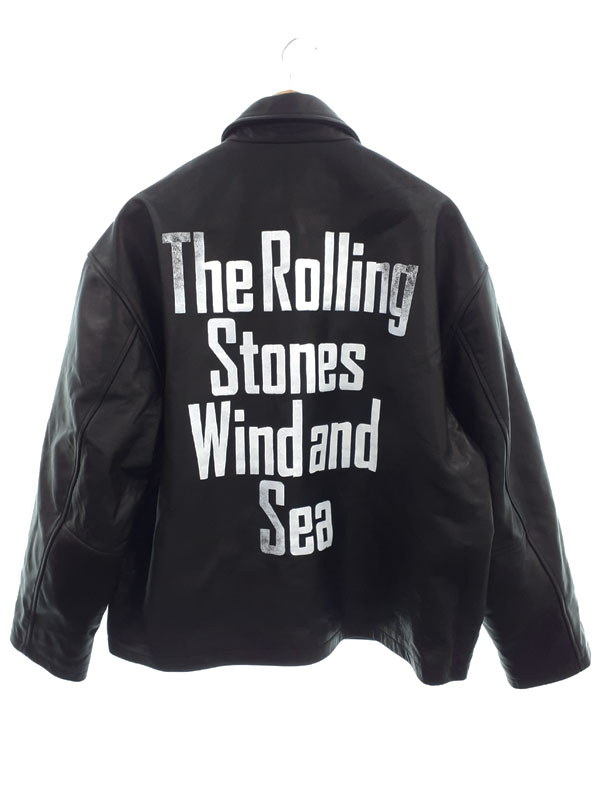 『WIND AND SEA ウィンダンシー THE ROLLING STONES レザージャケット sizeXL』WDS-C-TRS-26-02-C0-02 メンズ 1週間保証【中古】|高山質店