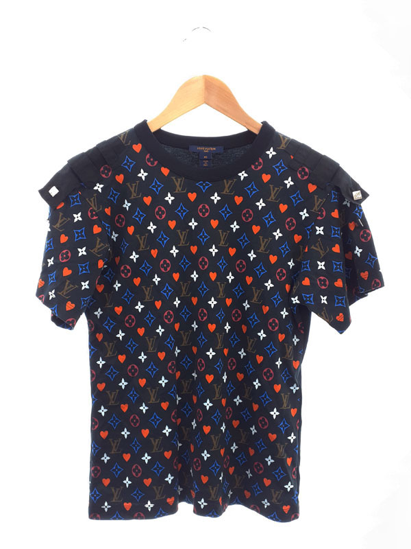 【LOUIS VUITTON】ルイヴィトン『モノグラム ゲーム オン コントラストバックTシャツ sizeXS』RW211A ZVX FKTS98 レディース 半袖Tシャツ 1週間保証【中古】｜高山質店