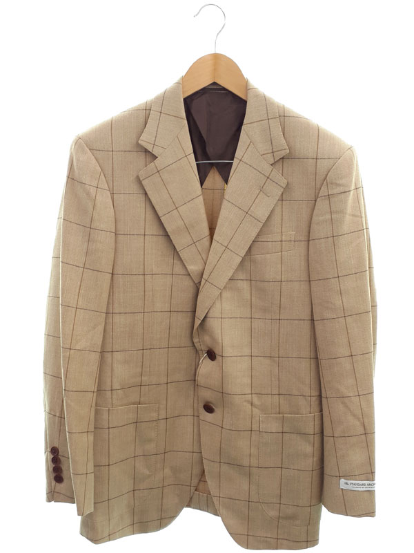 『LOVAT STANDARD ARCHIVES チェック ウール&times;シルク&times;リネン テーラードジャケット size36(A5)』メンズ 1週間保証【中古】｜高山質店