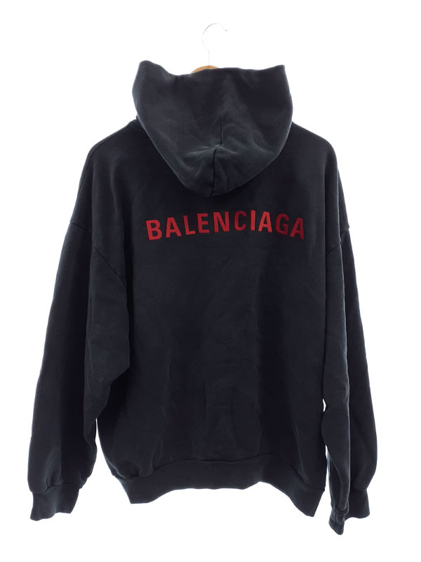 【BALENCIAGA】バレンシアガ『ロゴ刺繍 スウェットプルオーバーパーカー sizeS』767877 TTVJ2 メンズ 1週間保証【中古】｜高山質店