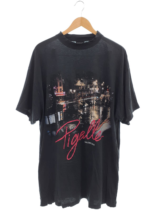 【BALENCIAGA】バレンシアガ『ピガールプリント オーバーサイズ Tシャツ sizeL』787349 TRV01 メンズ レディース 半袖Tシャツ 1週間保証【中古】|高山質店