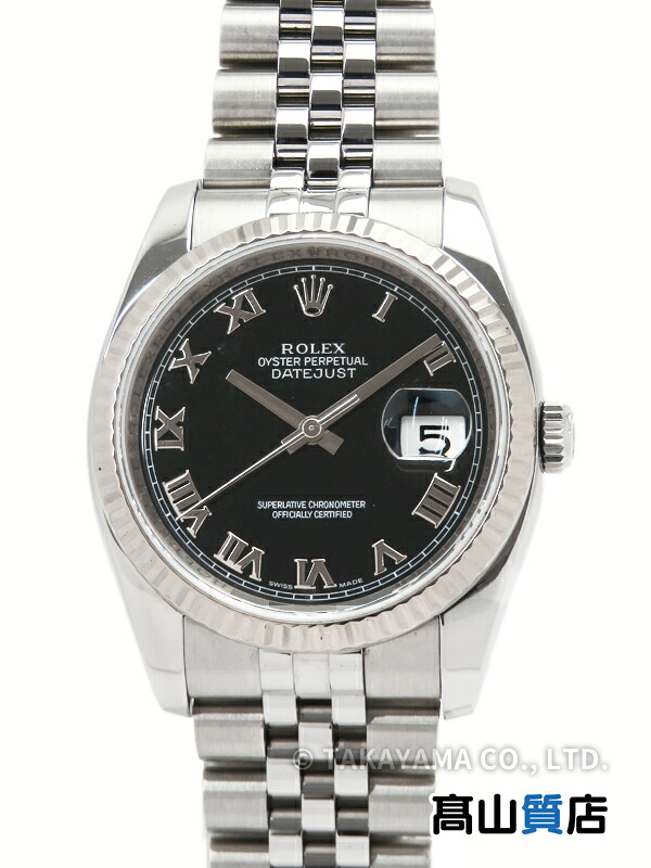 【ROLEX】ロレックス『デイトジャスト』116234 G番&rsquo;10年頃製 メンズ 自動巻き 12ヶ月保証【中古】｜高山質店