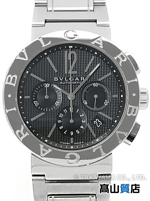 【BVLGARI】ブルガリ『ブルガリブルガリ クロノグラフ』BB42SSCH メンズ 自動巻き 3ヶ月保証【中古】｜高山質店 140,760円