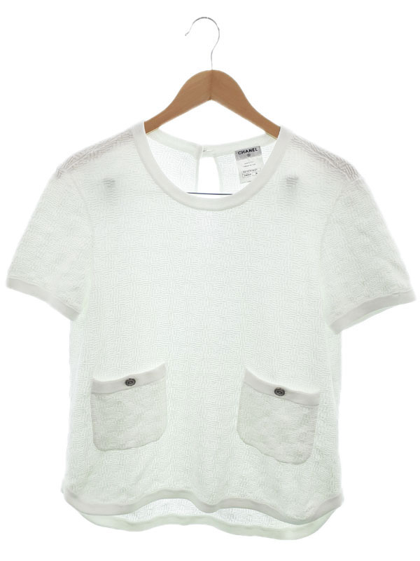 【CHANEL】シャネル『コットン 半袖カットソー size36』P47937K06121 レディース 半袖Tシャツ 1週間保証【中古】|高山質店