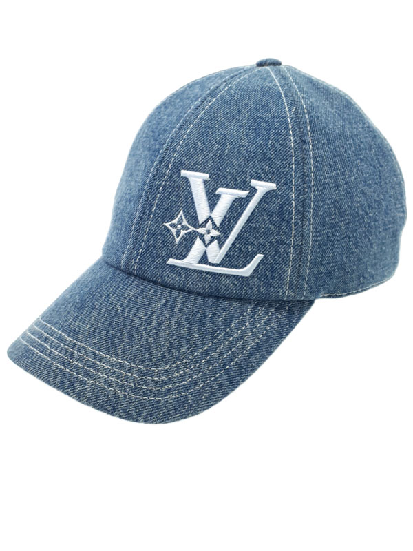 【LOUIS VUITTON】ルイヴィトン『キャップ・LV スマッシュ デニム』M7201L メンズ レディース 帽子 1週間保証【中古】｜高山質店