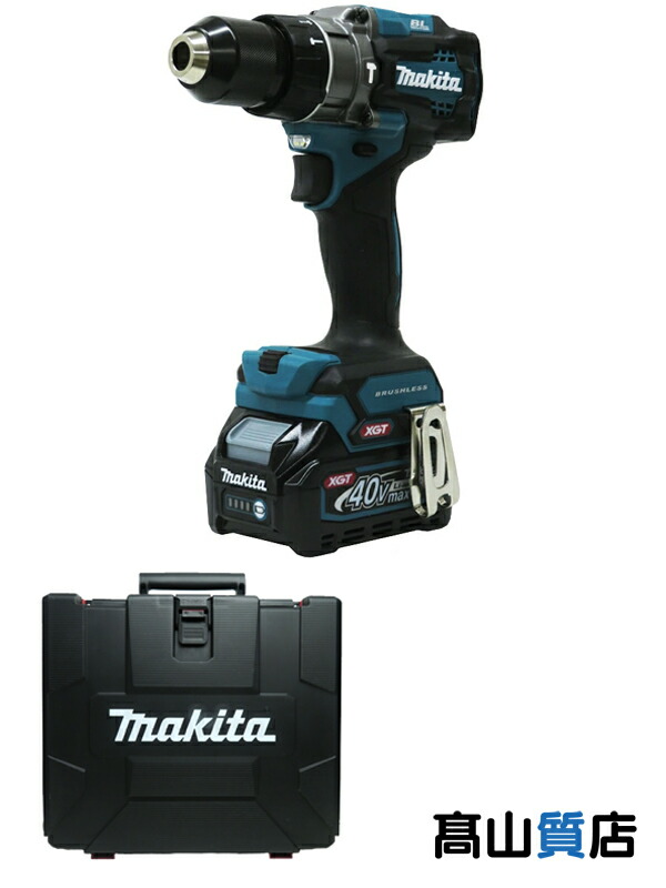 【makita】【未使用品】マキタ『40Vmax 充電式震動ドライバドリル バッテリ/充電器/ケース付』HP001GRDX 電動工具 1週間保証【中古】