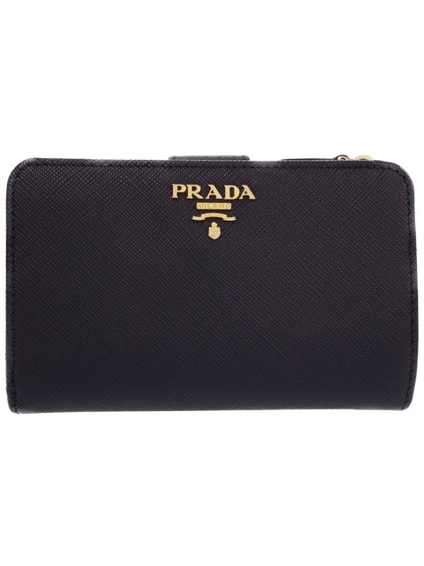 最上の品質 Prada グッチ プラダ 二つ折り短財布 1ml018 レディース財布レディース1週間保証 中古 B03b ティファニー H12ab 高山質店 高質で安価