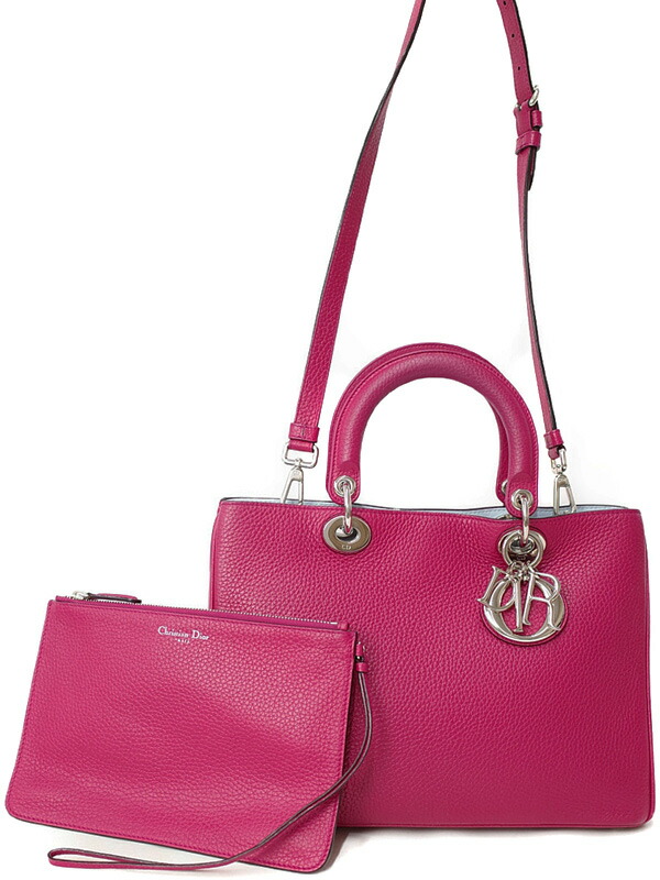 18 Off Christian Dior ポーチ付 クリスチャンディオール ディオリッシモ 1週間保証 中古 2wayバッグ ハンドバッグ レディース レザー 2way 3wayバッグ