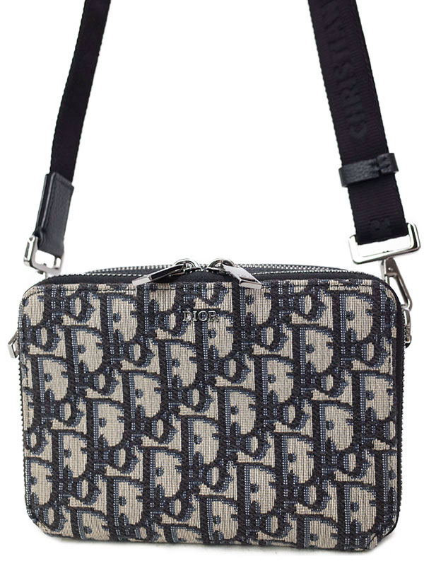 Dior ディオール ディオール オブリーク オブリーク ショルダーストラップ ポーチ 2obbc119yse メンズ ショルダーバッグ メンズ メンズバッグ 1週間保証 中古 高山質店