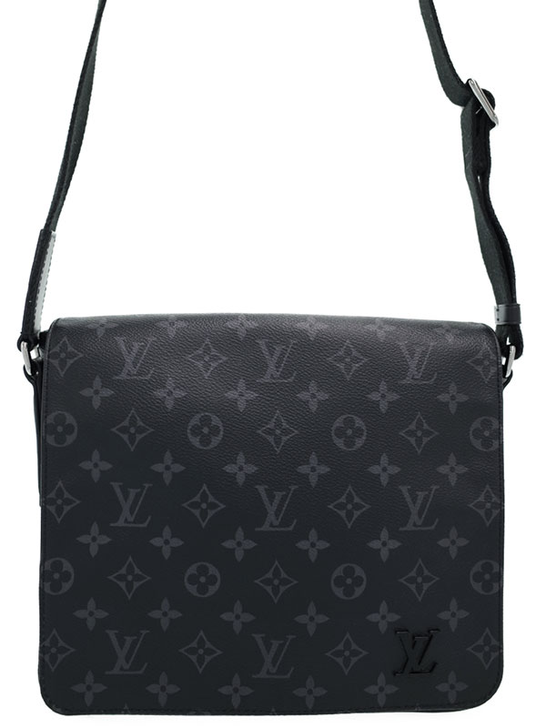 ルイヴィトン モノグラム エクリプス Vuitton ショルダーバッグ メンズ Vuitton ルイヴィトン モノグラム ディストリクト ショルダーバッグ Nm M 中古 バッグ Louis 高山質店 1週間保証 Pm