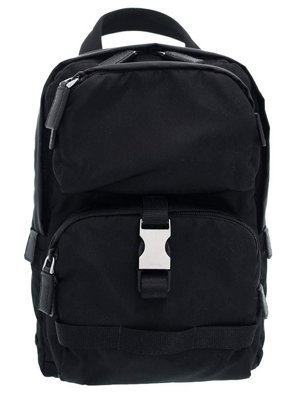 新発売の Prada プラダ ファブリック バックパック 2vz013 メンズ ボディバッグ 1週間保証 中古 日本製 Costeira Adv Br