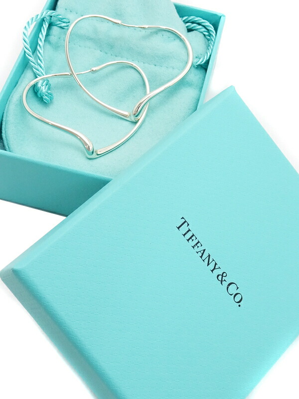 Tiffany Co ミディアム ティファニー Silver エルサ ペレッティ オープンハート ピアス Mサイズ 1週間保証 中古 Spotbuycenter Com