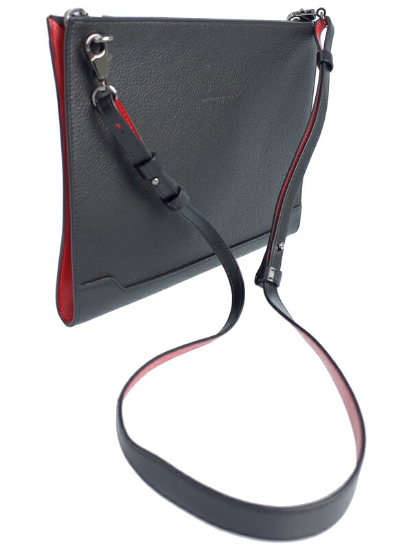 Christian Louboutin Skypouch クリスチャンルブタン 雲井ポウチ スパイクスタッズ 2wayクラッチバッグ メンズ レディース 1週セキュリティー 中古 Damienrice Com