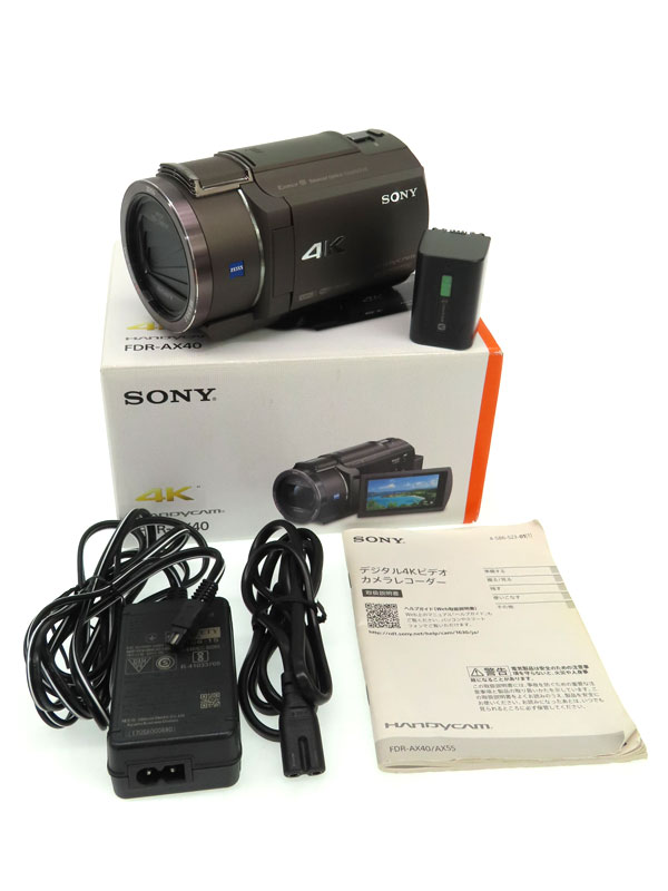 SONY デジタル4Kビデオカメラレコーダー FDR-AX40