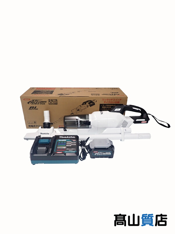 【makita】【未使用品】マキタ『40Vmax 充電式クリーナ スノーホワイト』CL003GRDW 掃除機 1週間保証【中古】
