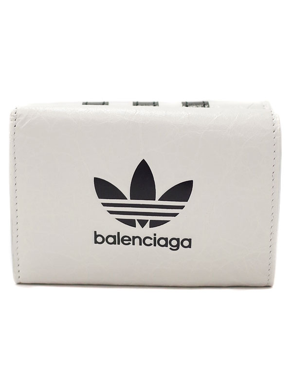 帯電防止処理加工 【ほぼ新品】Balenciaga アディダス 財布 コラボ