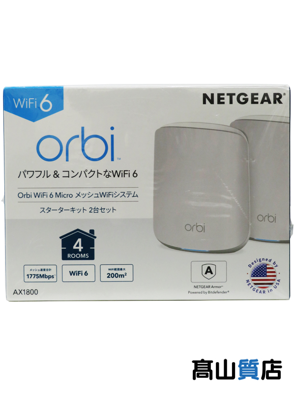 レッド系 NETGEAR Orbi メッシュWiFi6 Micro AX1800 2台入り - 通販