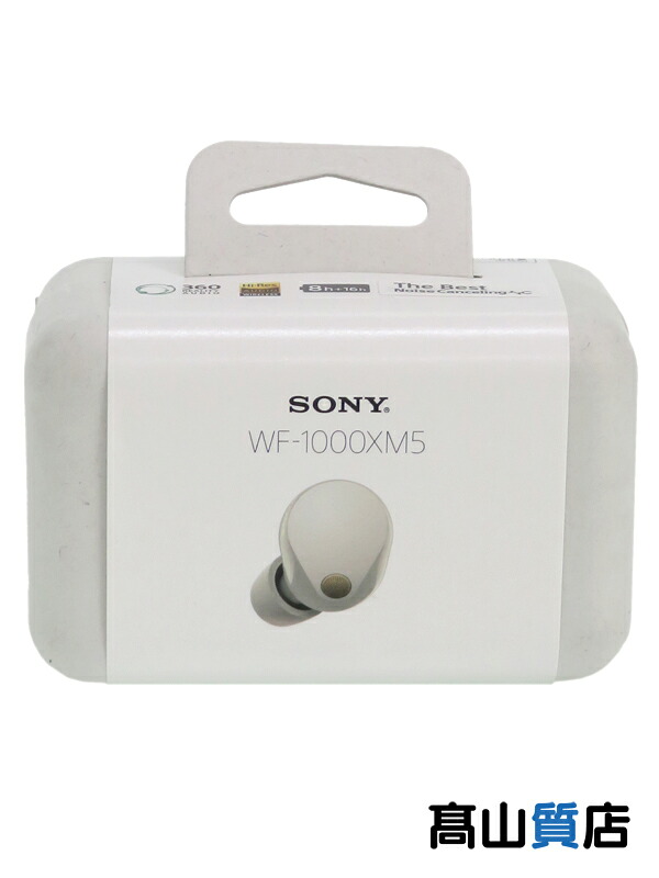 【SONY】【未使用品】ソニー『ワイヤレスノイズキャンセリングステレオヘッドセット プラチナシルバー』WF-1000XM5(S) ワイヤレスイヤホン 1週間保証【中古】