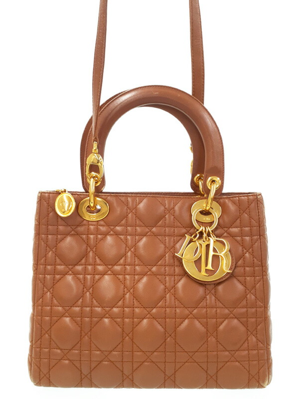 ディオール カロ レザー 2way ショルダーバッグ Dior/ディオール カロ レザー ショルダーバッグ ブラック