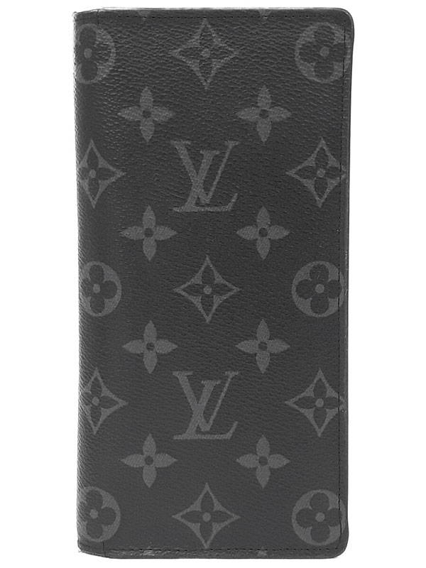 ルイヴィトン【最高級美品】モノグラムエクリプスポルトフォイユブラザ２つ折り財布 ルイヴィトン LOUIS VUITTON 長財布 モノグラム・エクリプス