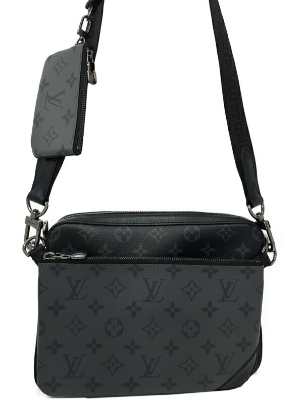 ルイヴィトン モノグラム エクリプス トリオ メッセンジャー ショルダーバッグ louis-vuitton--