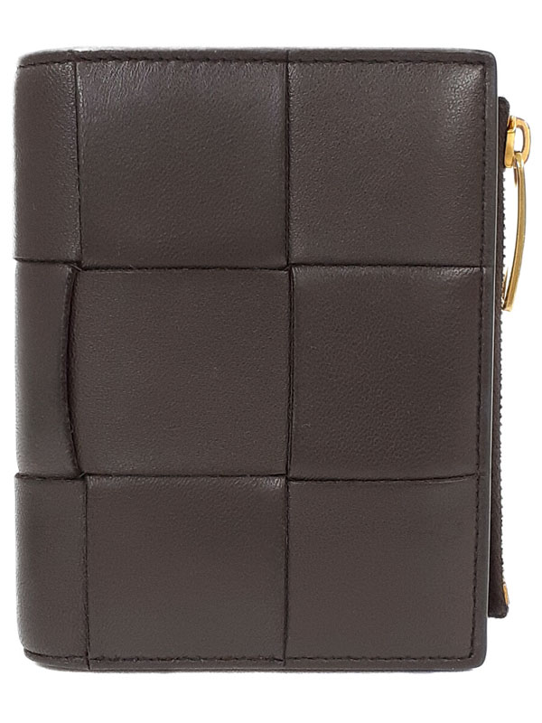 現行◆RFID◆ボッテガヴェネタ 二つ折り財布 カセット ブラウン ボッテガヴェネタ BOTTEGA VENETA BOTTEGA VENETA 二つ折り財布