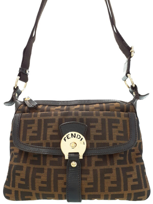 【美品】FENDI フェンディ　ハンドバッグ　ワンショルダーバッグ　ズッキーノ FENDI フェンディ ワンショルダーバッグ ズッキーノ キャンバス