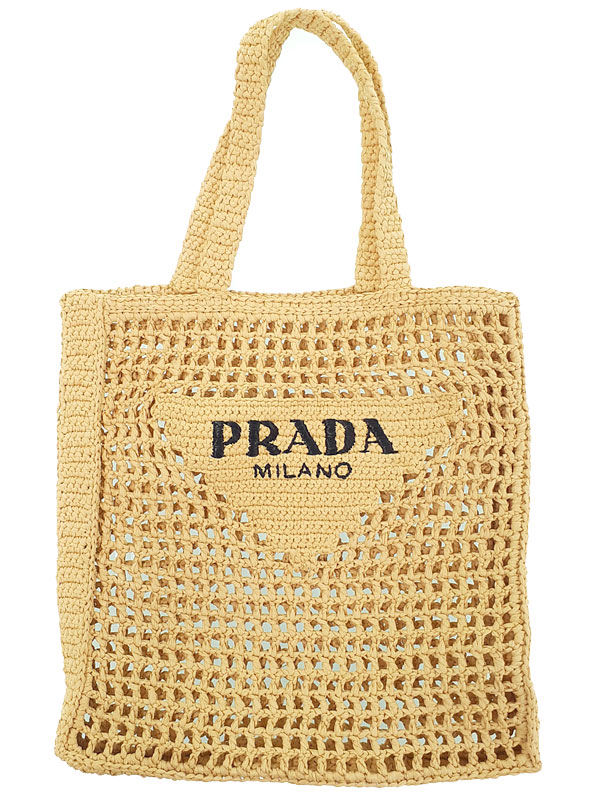PRADA クロシェトートバッグ　1BG393 ブラック クロシェ トートバッグ | PRADA