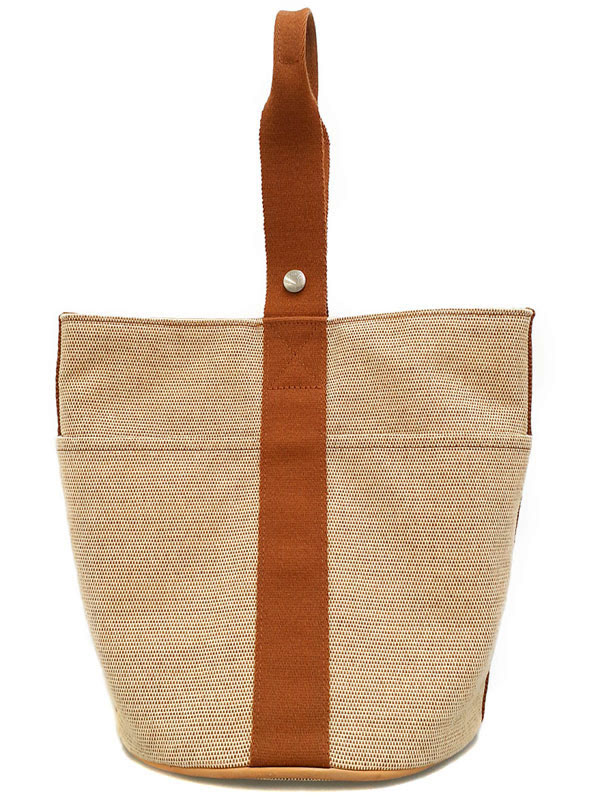 美品　エルメス　HERMES SELLER バケツ型バッグ キャンバス 美品 エルメス HERMES SELLER バケツ型バッグ キャンバス