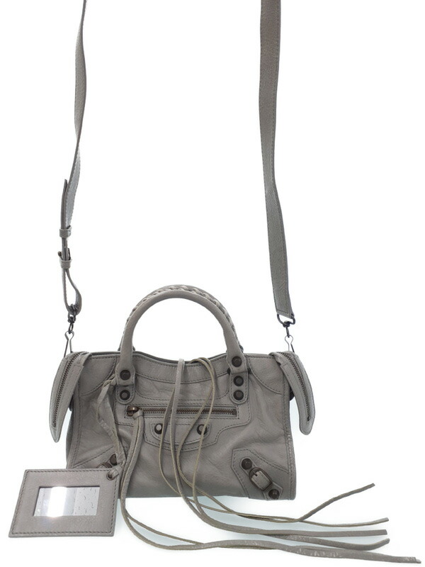 BALENCIAGA バレンシアガ シティ ミニボストン ショルダー ミラー付き 楽天市場】BALENCIAGA バレンシアガ ショルダーバッグ LE CAGOLE