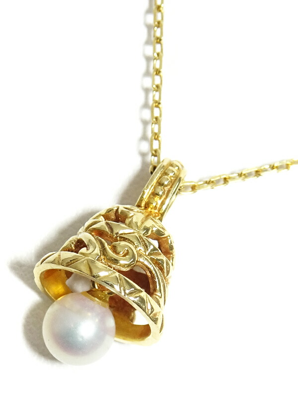 MIKIMOTO ミキモト 真珠 パール ペンダントトップ K18 ダイヤモンド 楽天市場】【ジュエリー】MIKIMOTO ミキモト ベル ペンダント
