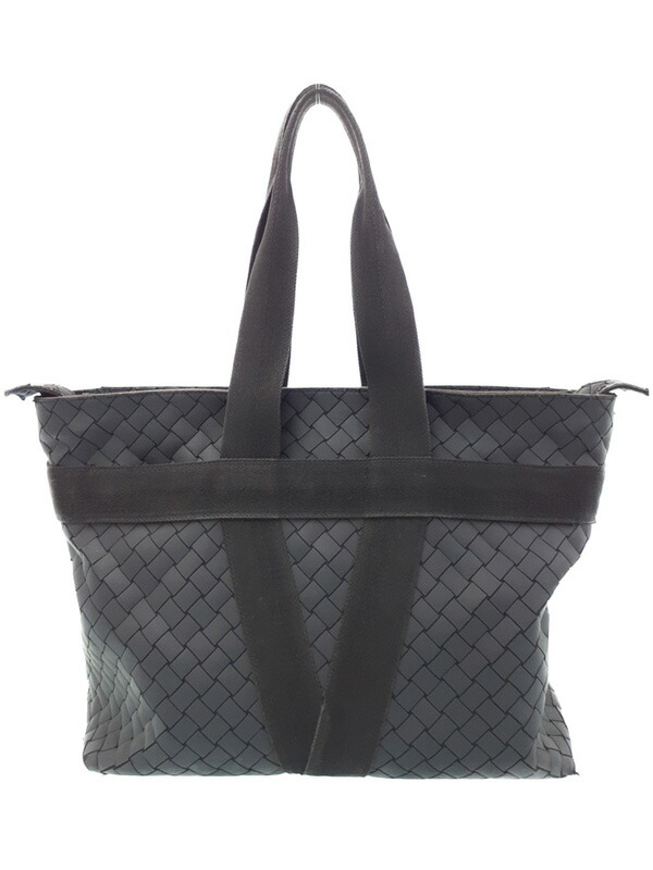 BOTTEGA VENETA イントレチャート トート バッグ メンズ ブラックラージ イントレチャート トートバッグ| Bottega Veneta
