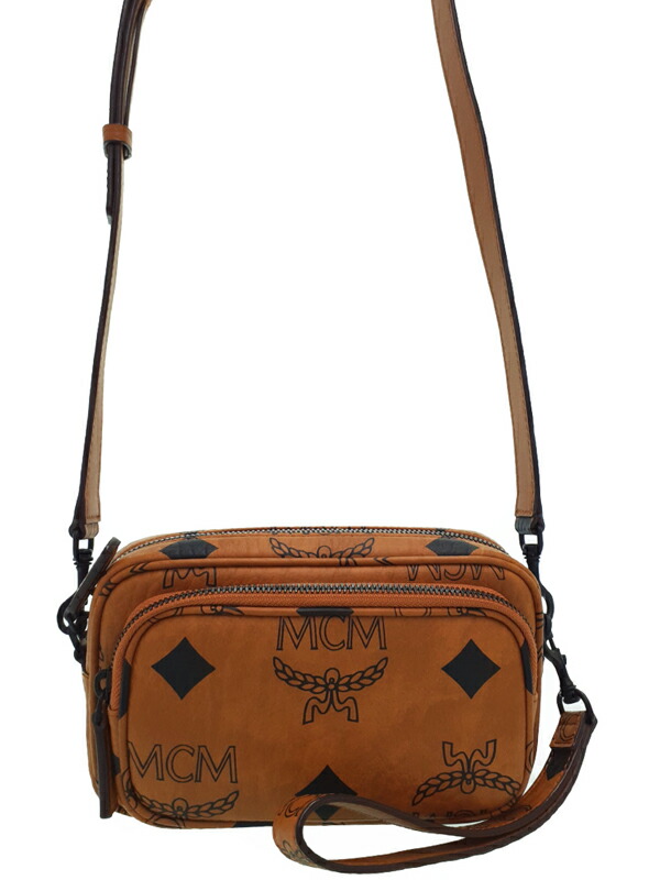 【美品】MCM エムシーエム　ボディバッグ　レザー　ヴィセトス柄　コニャック 楽天市場】MCM エムシーエム ヴィセトス Tracy クロスボディ