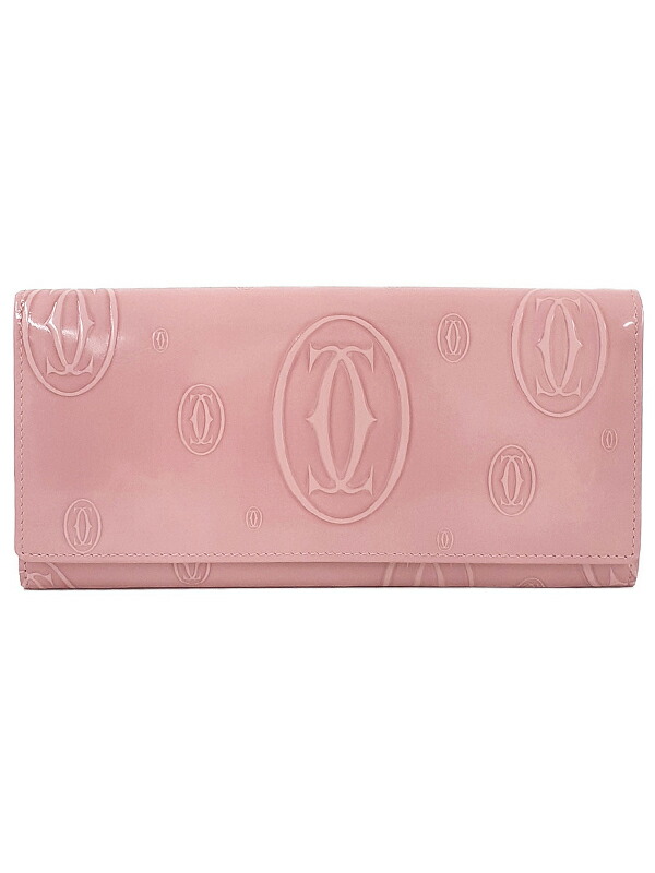 楽天市場】【Cartier】 カルティエ 長財布 エナメル 二つ折りフラップ