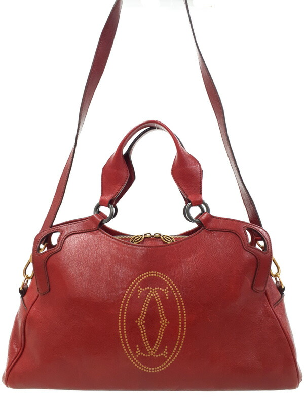 カルティエ マルチェロ ドゥ カルティエMM エナメル パテントレザー バッグ カルティエ マルチェロ ドゥ カルティエMM エナメル パテント