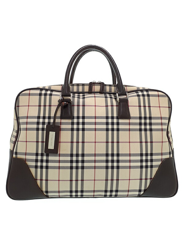 美品★バーバリー 2way ブリーフケース オレンジ 内部ノバチェック ナイロン 楽天市場】【バッグ】BURBERRY バーバリー ビジネスバッグ 書類