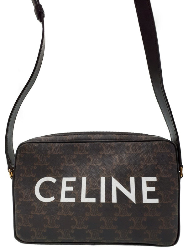 【CELINE】セリーヌ『トリオンフ キャンバス ミディアム メッセンジャーバッグ』194502CIM.38NO メンズ ショルダーバッグ 1週間保証【中古】