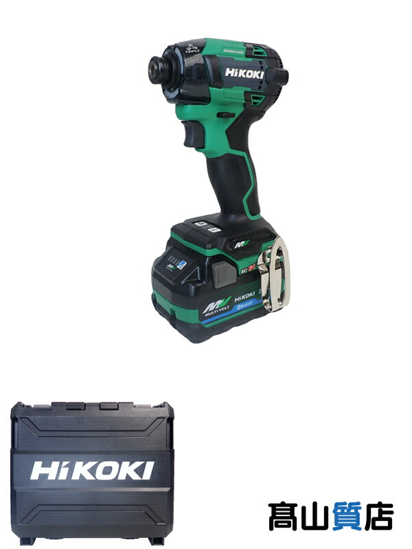 【HiKOKI】【未使用品】ハイコーキ『36V マルチボルトコードレスインパクトドライバ アグレッシブグリーン 電池1個』WH36DD(XPLSZ) 電動工具 1週間保証【中古】｜高山質店 24,399円